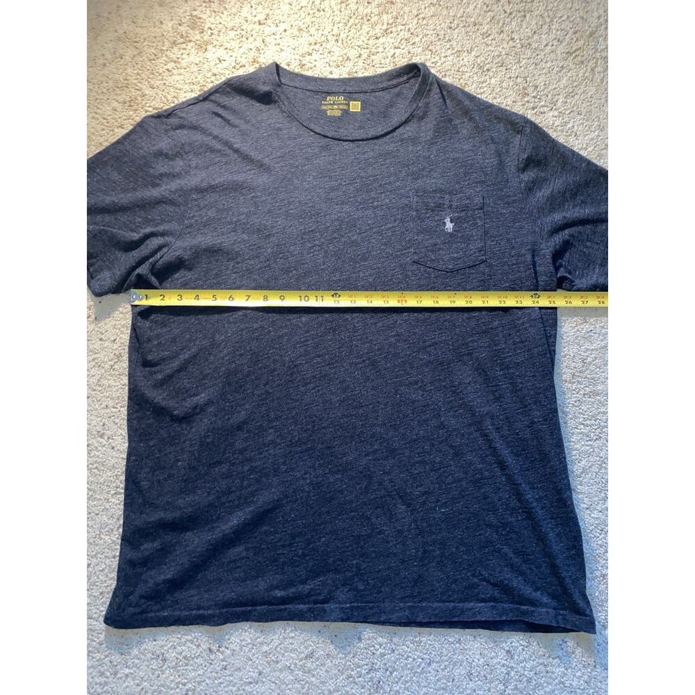 Polo Ralph Lauren Mens 2XL Navy Cotton Pocket Tee Work Shirt - Picture 8 of 11